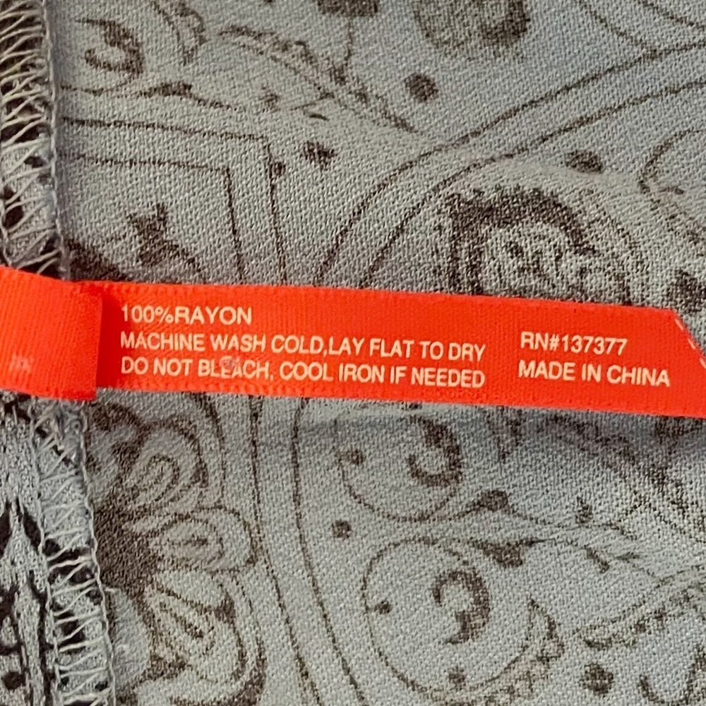 Ruby‎ Ribbon Ruffle Wrap Blue Floral Top - Picture 12 of 13